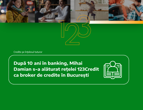După 10 ani în banking, Mihai Damian s-a alăturat rețelei 123Credit ca broker de credite în București