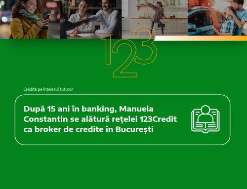 După 15 ani în banking, Manuela Constantin se alătură rețelei 123Credit ca broker de credite în București