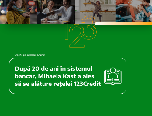 După 20 de ani în sistemul bancar, Mihaela Kast a ales să se alăture rețelei 123Credit